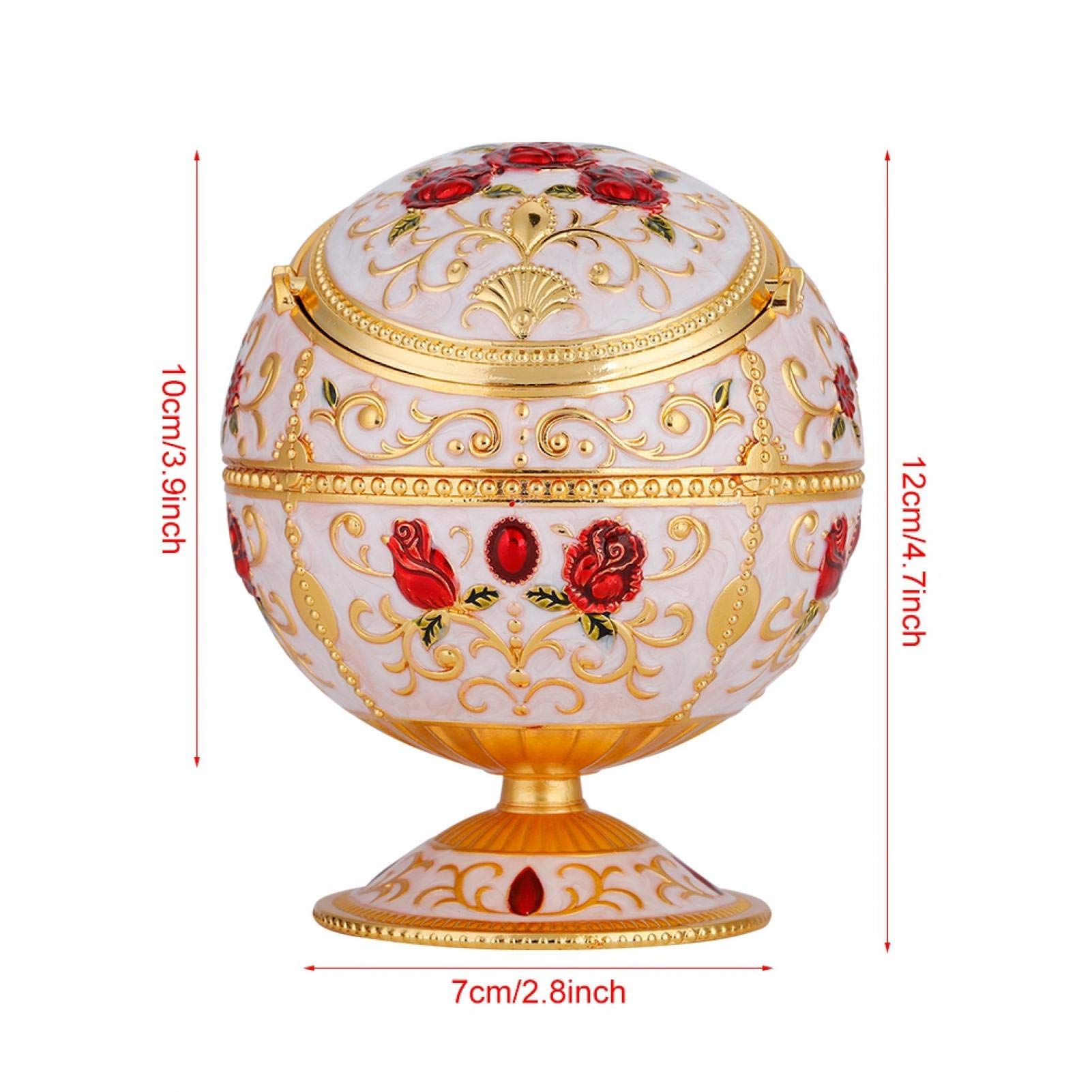 ⑧【毎日値下げ！】金属製円形灰皿 抽象デザイン